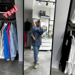 Kimono Yandan Bağlamalı Lacivert