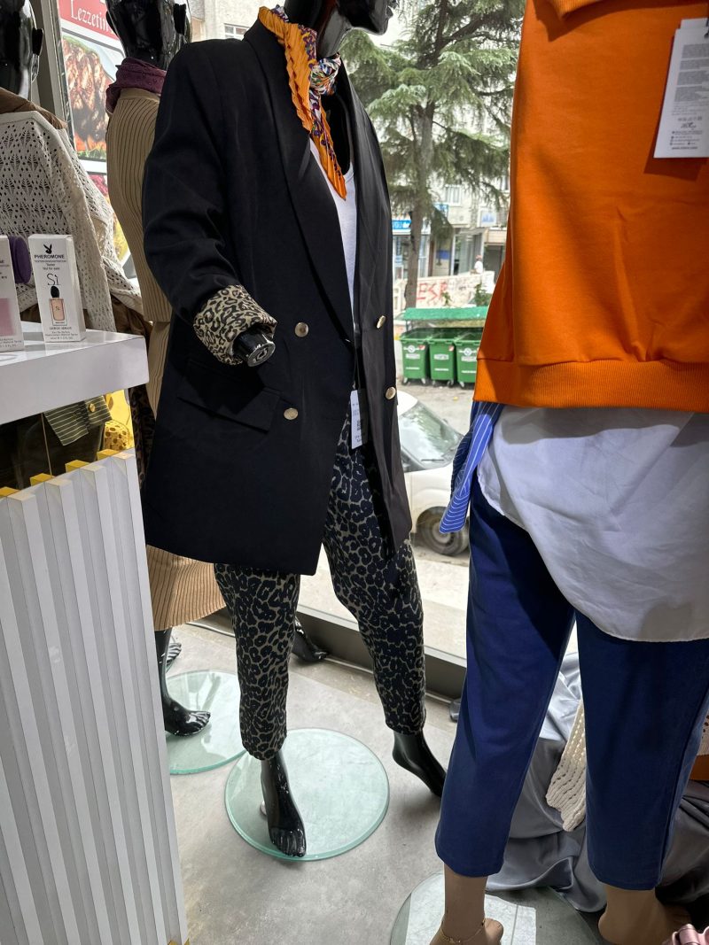 Blazer Ceket Şal Yaka Leopar - Görsel 3