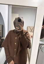 FİTİLLİ TRİKO PANÇOLU KAZAK KAHVE